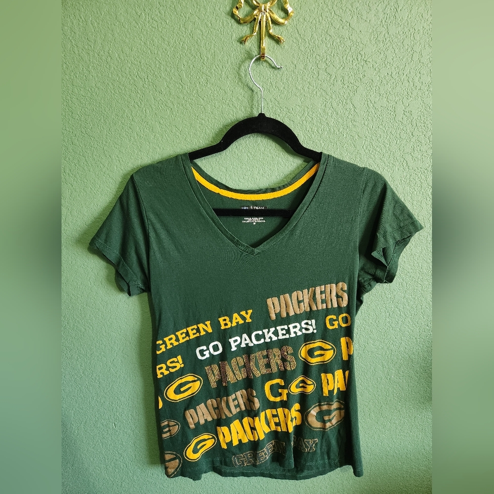 NFL Team Apparel Green Bay Packers Womens Graphic T-Shirt